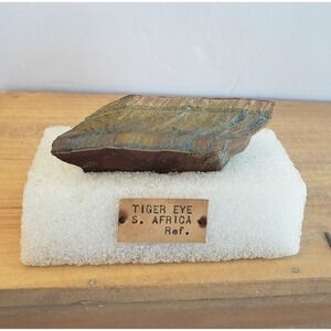 Tiger Eye Mineral Display Slab, South Africa, 96g Estate Specimen 3.5"